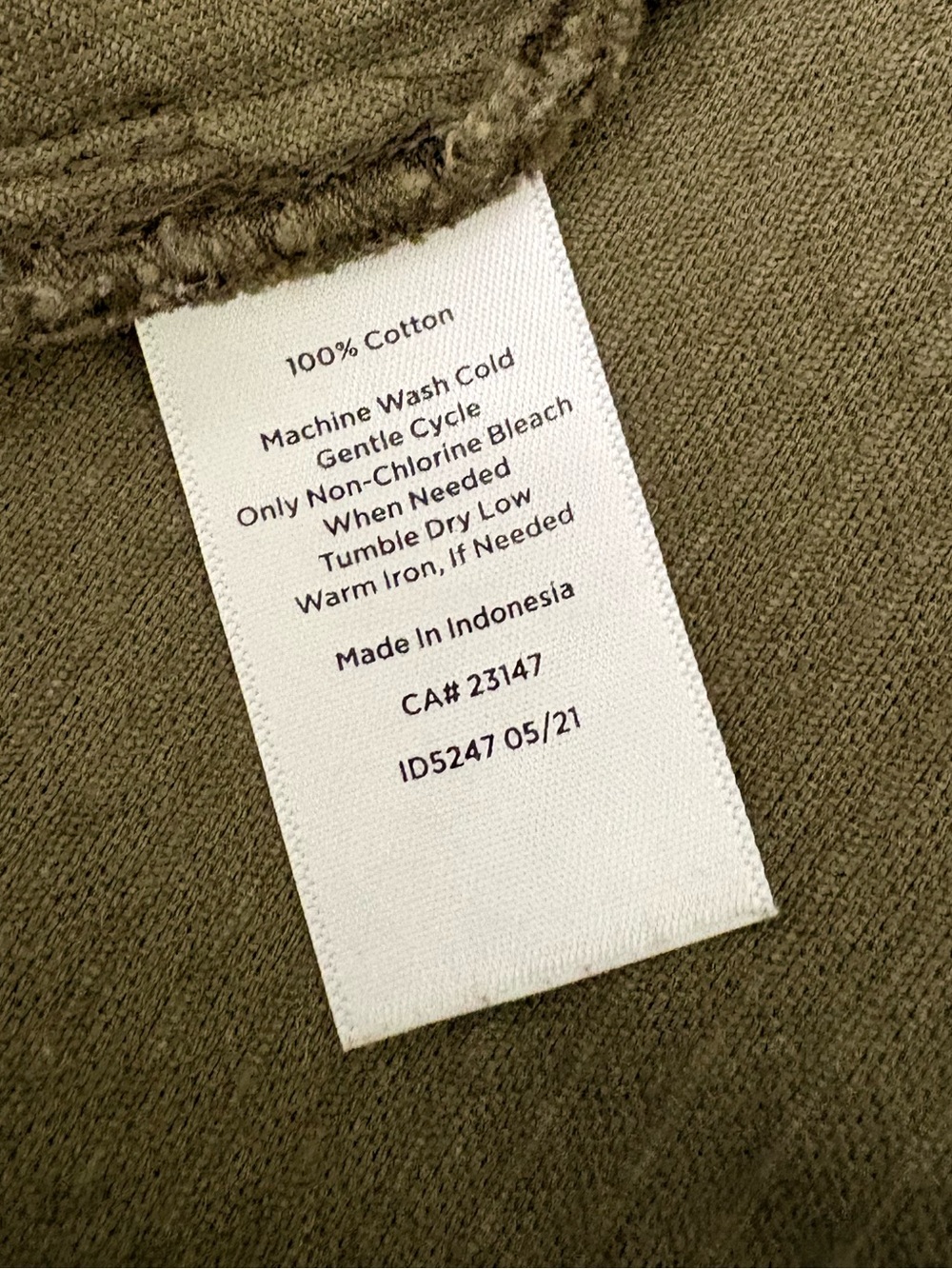 TALBOT’S Wide Wale Corduroy A- Line Mini Skirt | Olive Green | Size 6 Petite - Picture 5 of 5